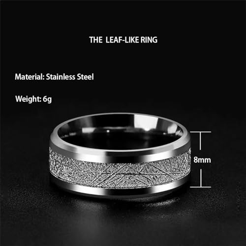 Silver Tone Stainless Metal Titanium Males's Finger and Thumb Ring, Consolation Match Promise and Wedding ceremony Band, Sizes 7-12